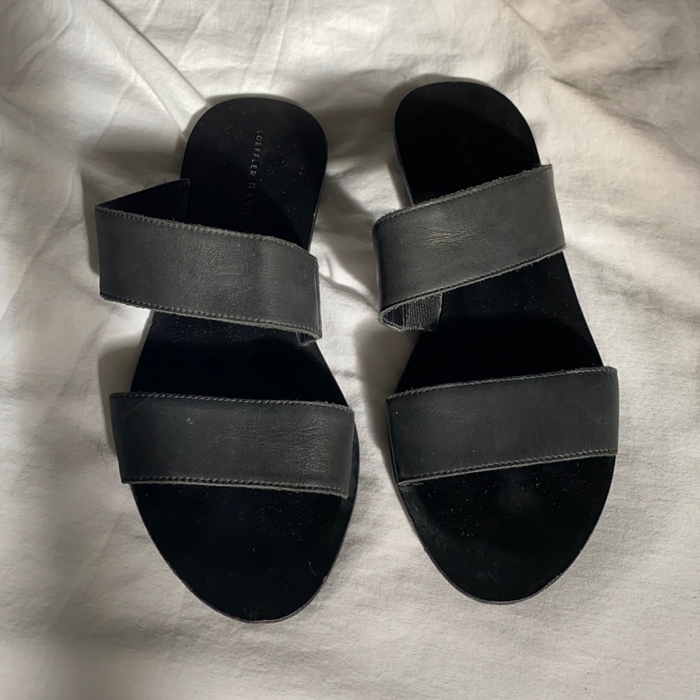 Loeffler Randal black slip on Sandals